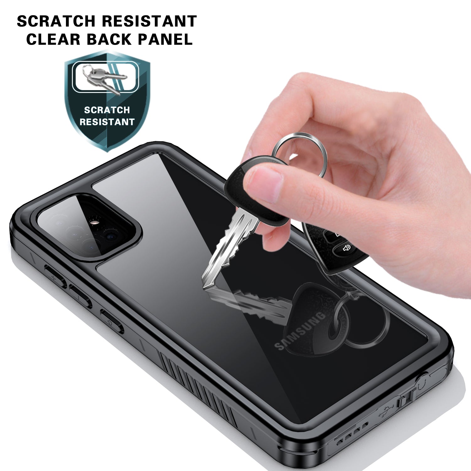For Samsung Galaxy A51 5G SM-A516 FS Series IP68 Waterproof Case Clear Cell Phone Diving Drop-proof Cover For Samsung Galaxy A51 5G SM-A516 FS Series IP68 Waterproof Case Clear Cell Phone Diving Drop-proof Cover